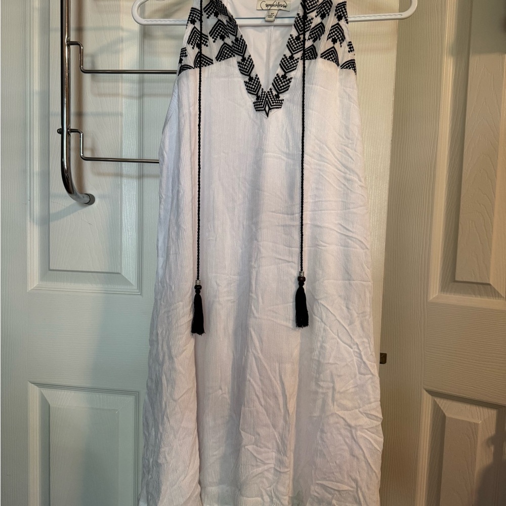 Speechless White Halter Sundress Resort Wear